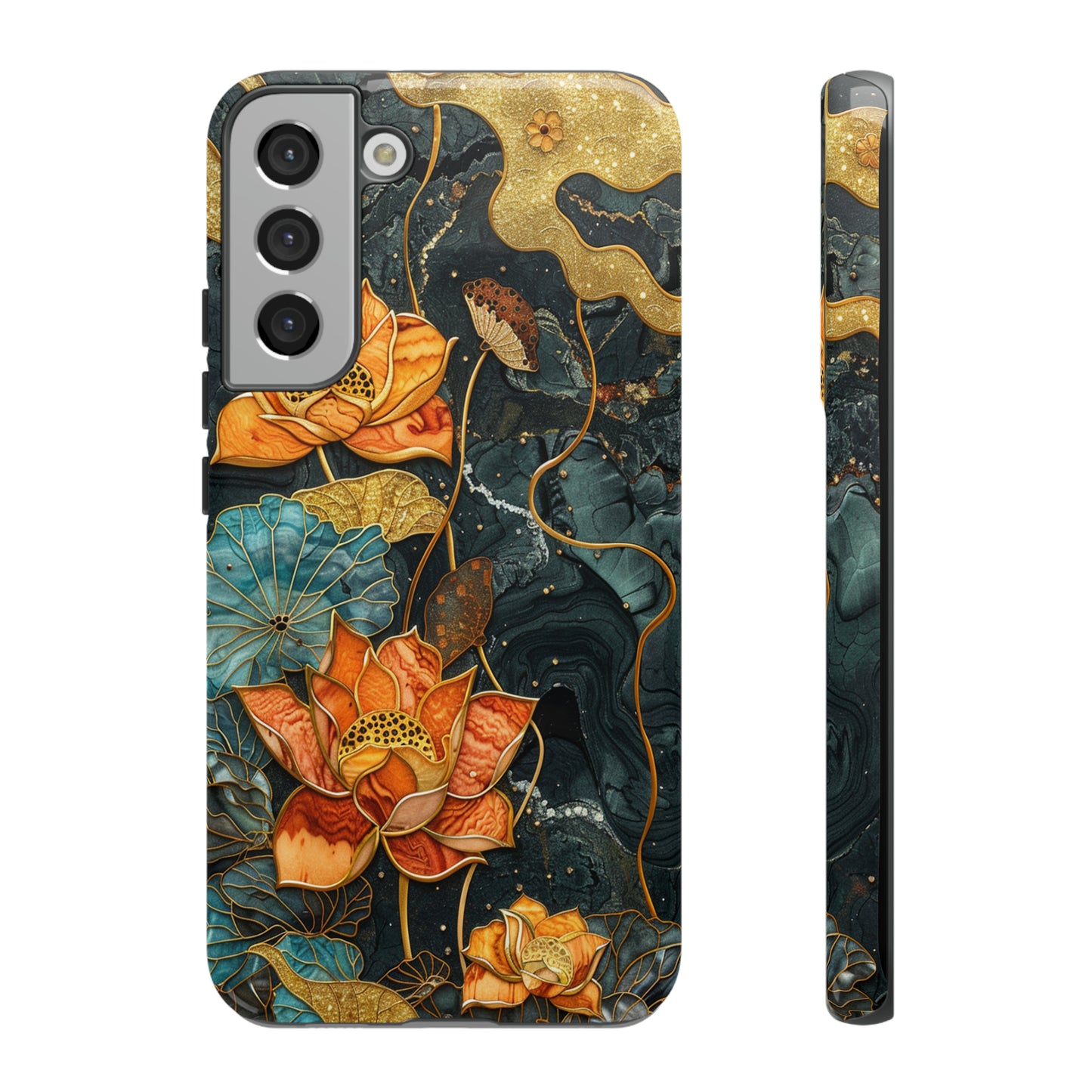 Chiyogami Floral Scroll Work Phone Case