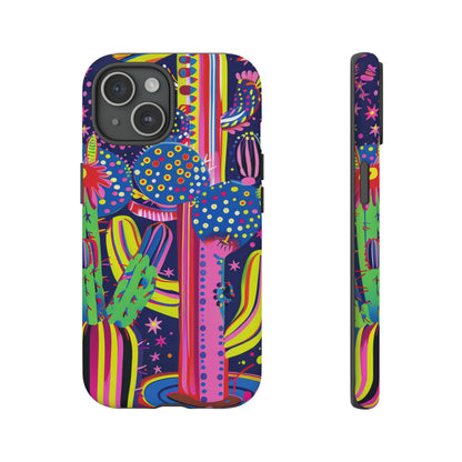 Retro 1960s Psychedelic Cactus Flowers Phone Case