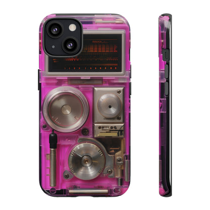 Cyberpunk Techno Gadget Walkman: Retro-Futuristic Premium Tough Phone Case | Iconic Style for iPhone, Samsung Galaxy, and Google Pixel