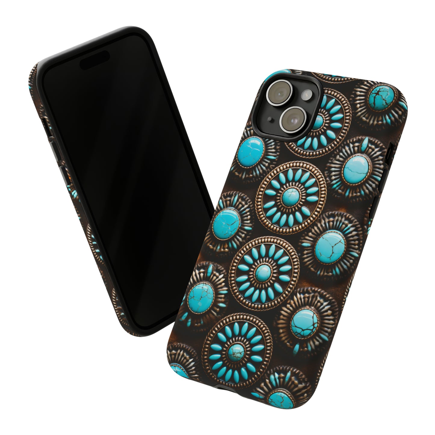 Vintage Navajo Native American Turquoise Concho Phone Case