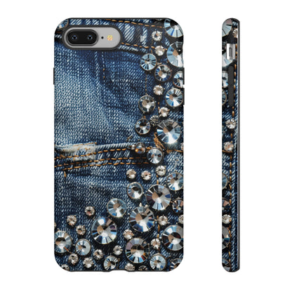 Blue Jean Queen Rhinestone Bling Phone Case