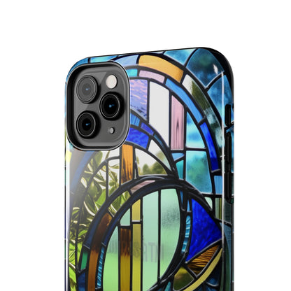 Stained Glass Floral: Art Deco Delight | Boho Chic Tough Case for iPhone & Samsung Galaxy Models