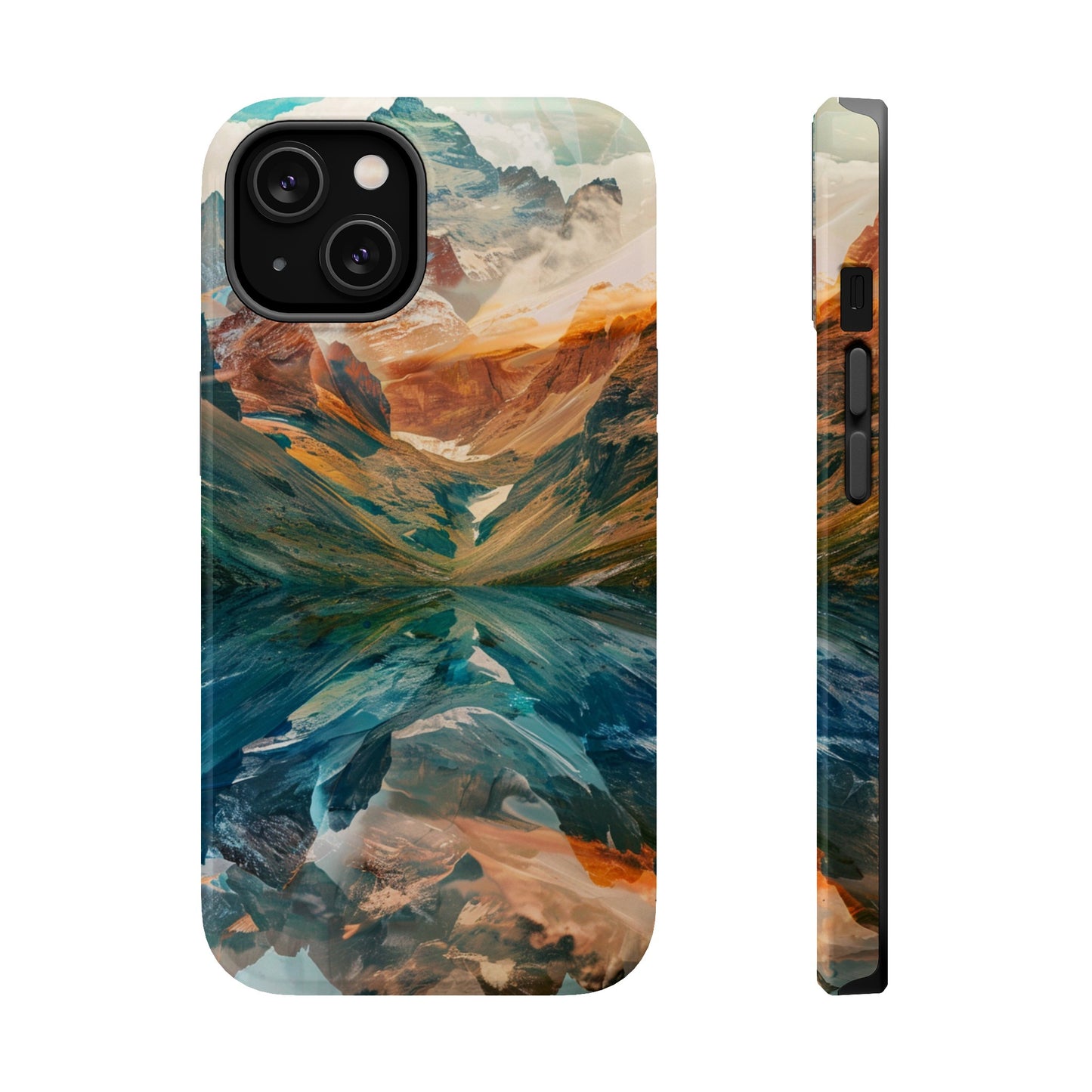 Reflections Mountain Sunset Lake MagSafe Phone Case