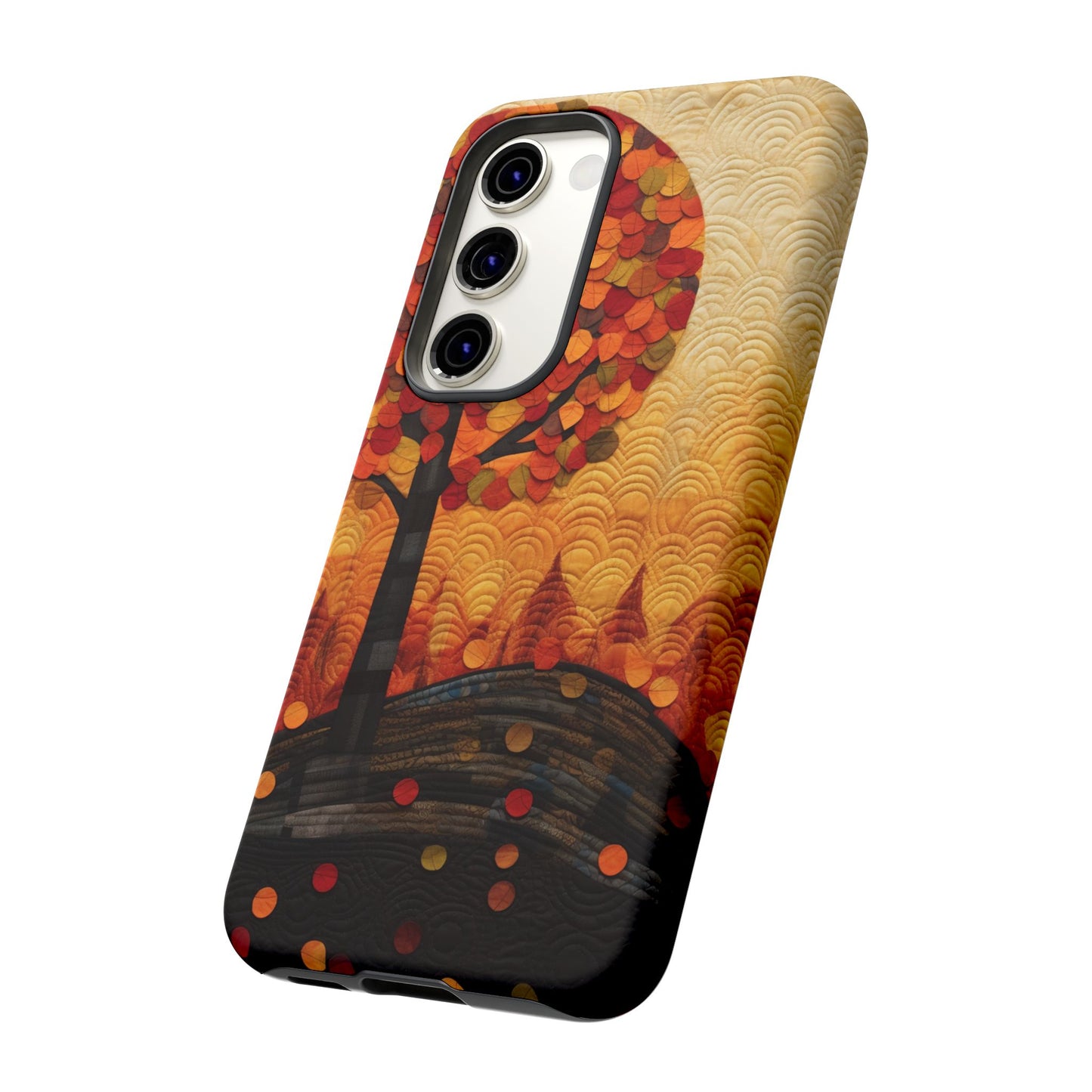 Autumn iPhone Case, Forest Embroidered Style Phone Case