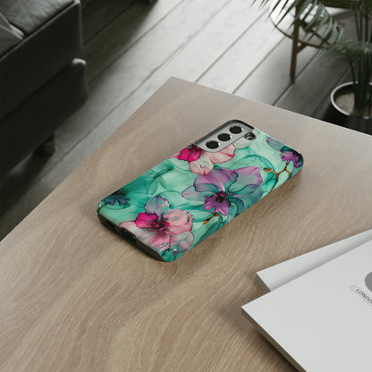 Watercolor Floral Orchids Phone Case