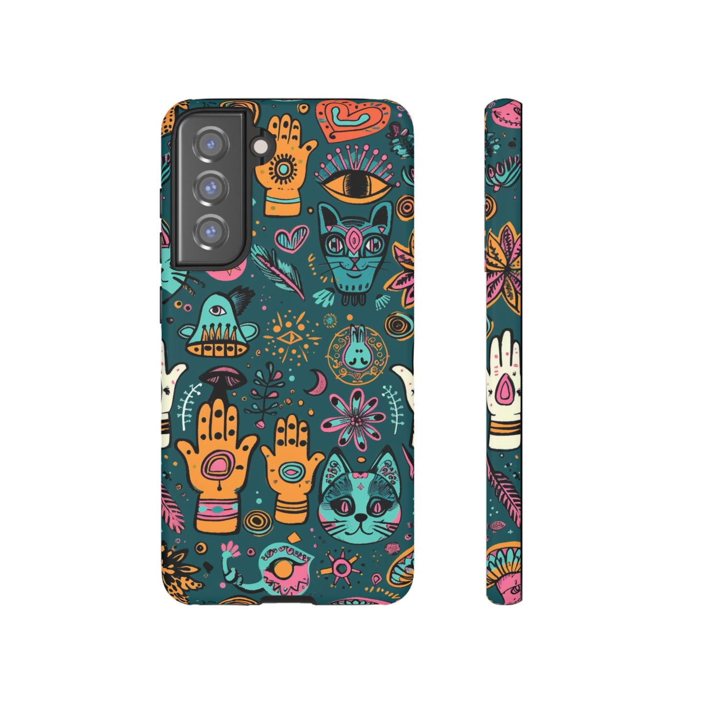 Kabbalistic Kitty Talisman Collage Phone Case