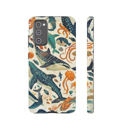 Undersea World Shark, Turtle, Manta Ray Phone Case