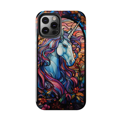 Unicorn Stained Glass iPhone Case | Mythical Beauty and Device Protection