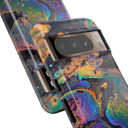 Opalescent Marbled Holographic Print Phone Case