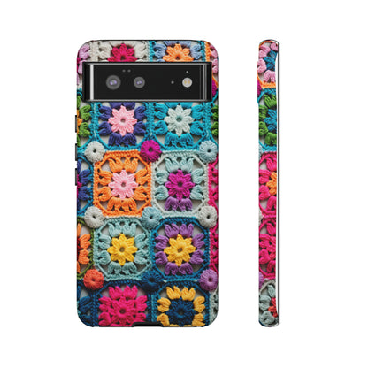 Vintage Crochet Blanket Look Phone Case