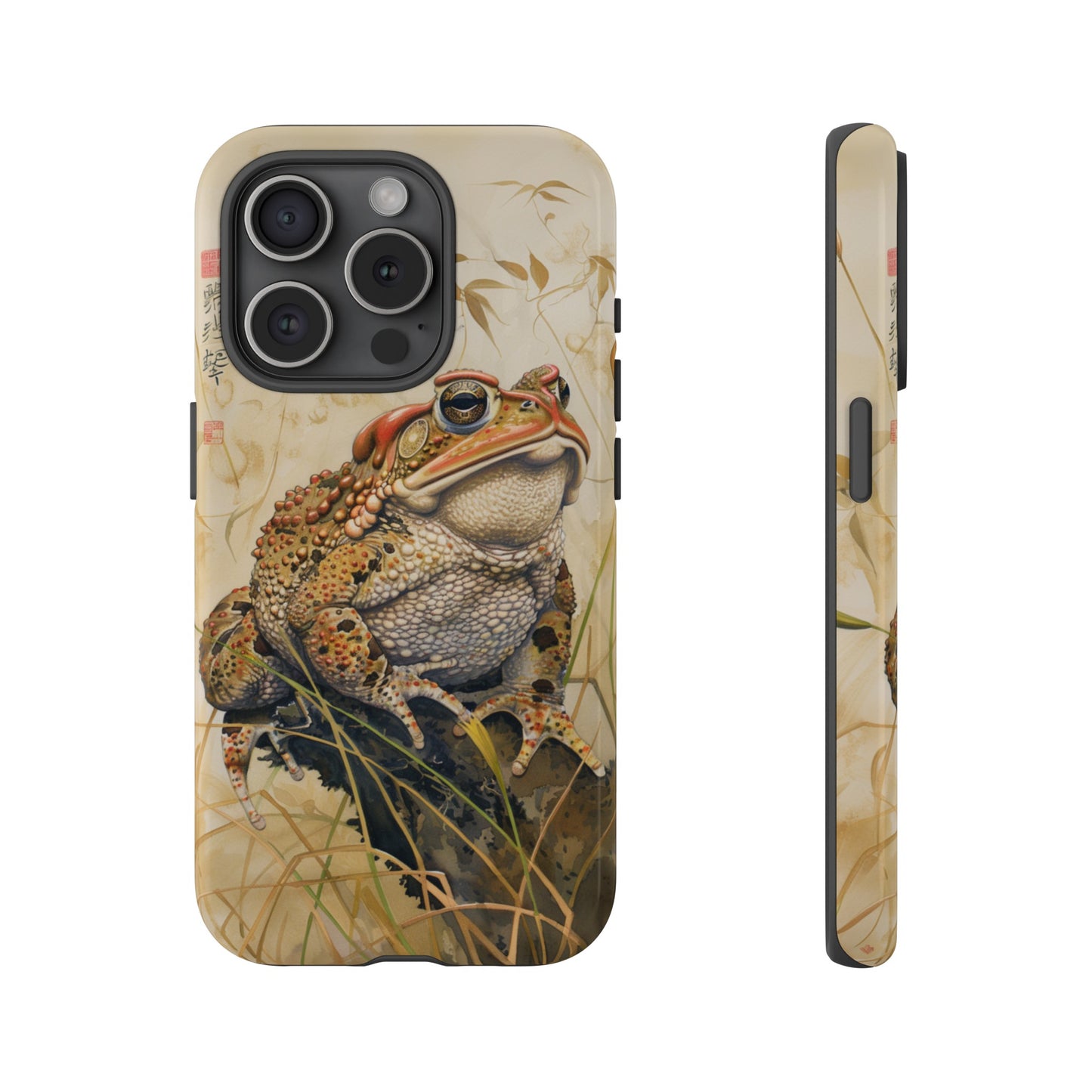 Toad on a Branch Japanese Style Art Painting Phone Case