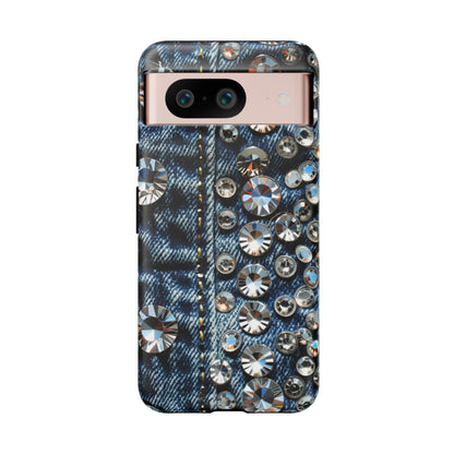 Blue Jean Queen Rhinestone Bling Phone Case