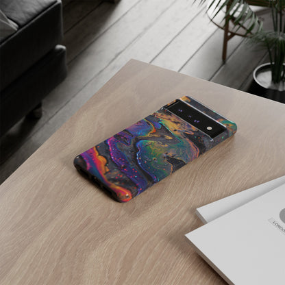 Opalescent Marbled Holographic Print Phone Case