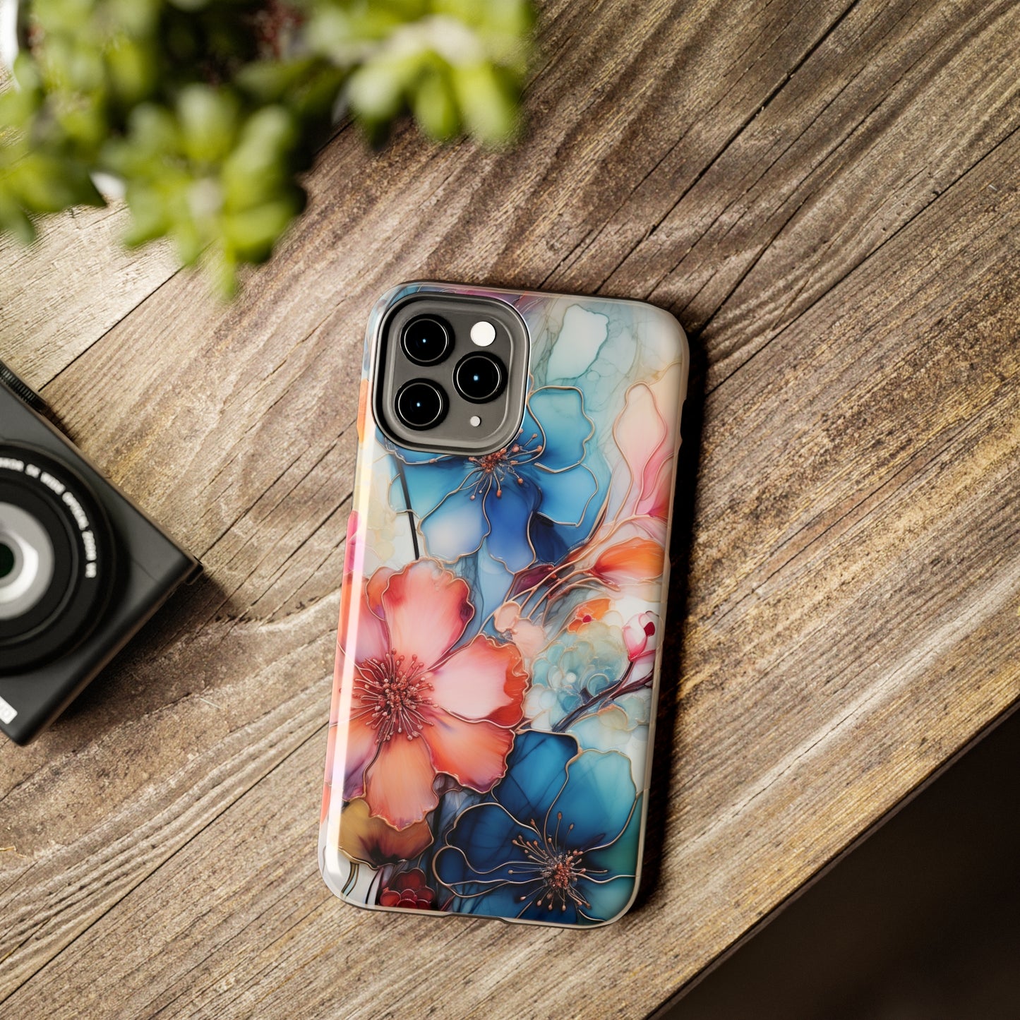 Marbled Watercolor iPhone Case | Embrace the Mesmerizing Multicolor Art