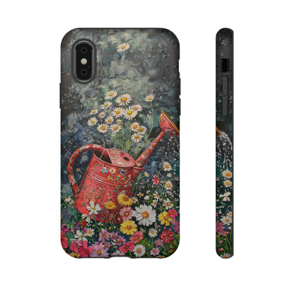 Flowers and Watering Can Floral Oil Painting Phone Case