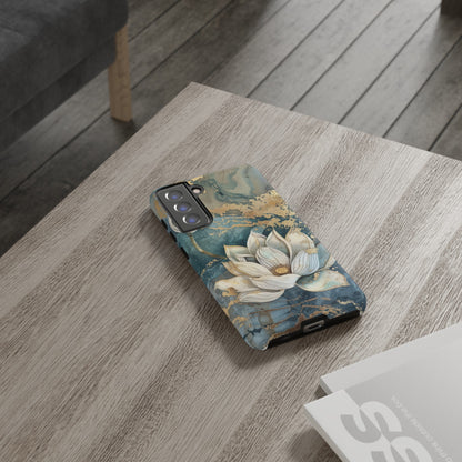 Zen Lotus Gold Floral Phone Case