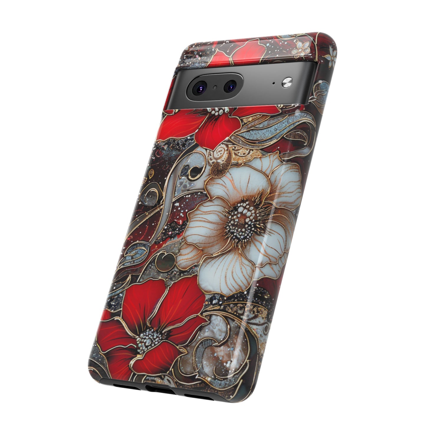 Stained Glass Floral Paisley Explosion Phone Case