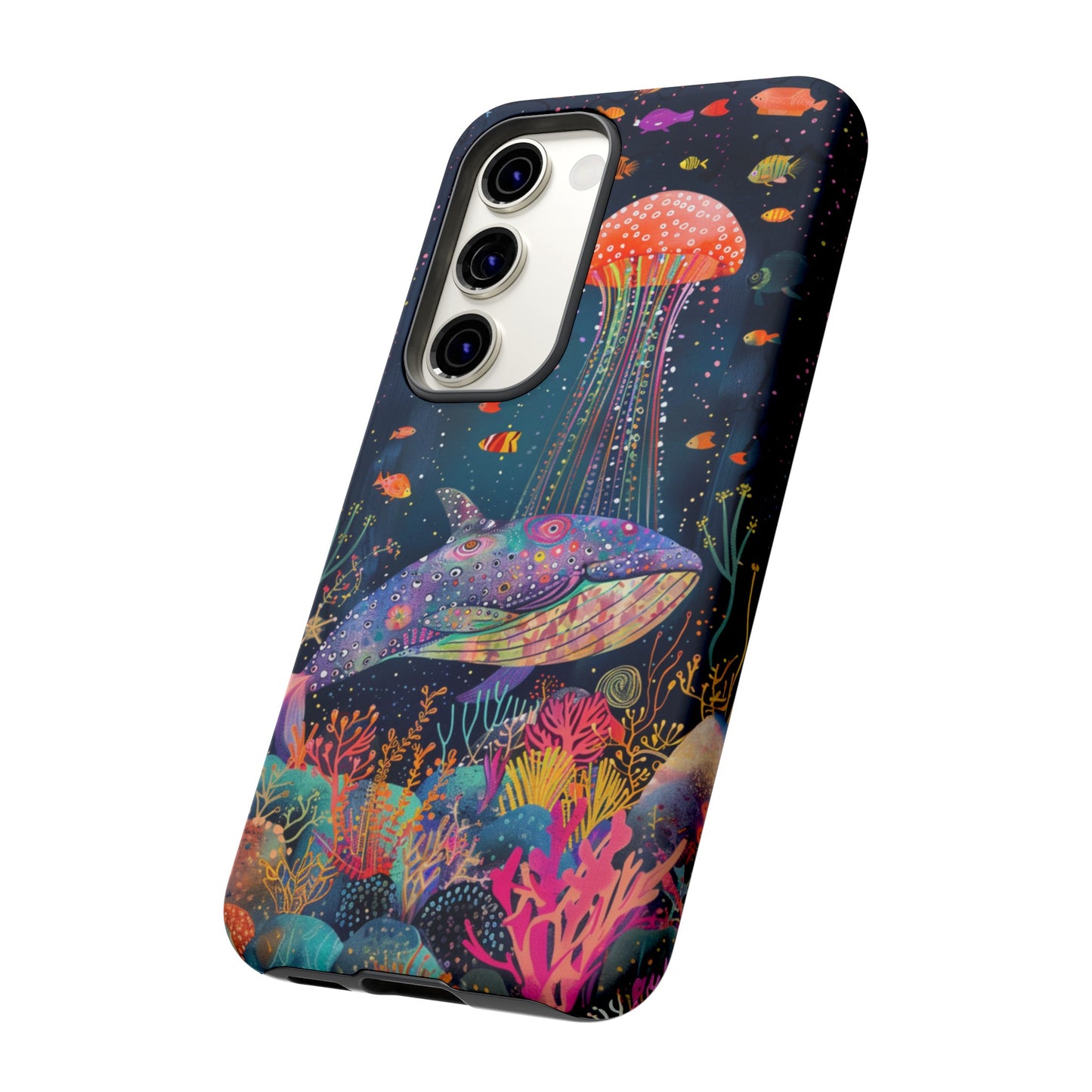 Whale Shark, Turtle, Jellyfish Phone Case