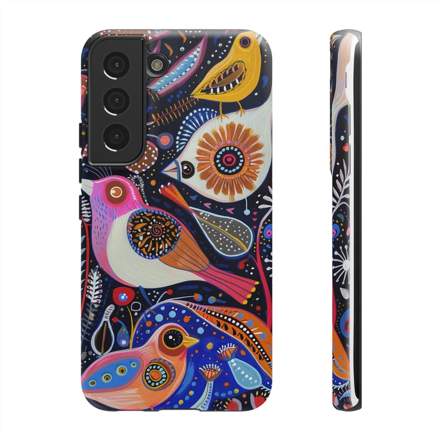 Mexican Style Bird Painting Phone Case