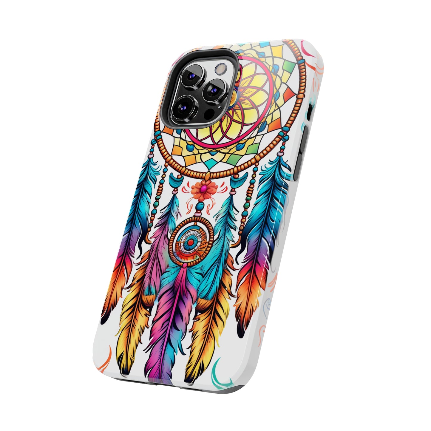 Psychedelic Native American Dreamcatcher iPhone Case | Fusion of Art and Cultural Heritage