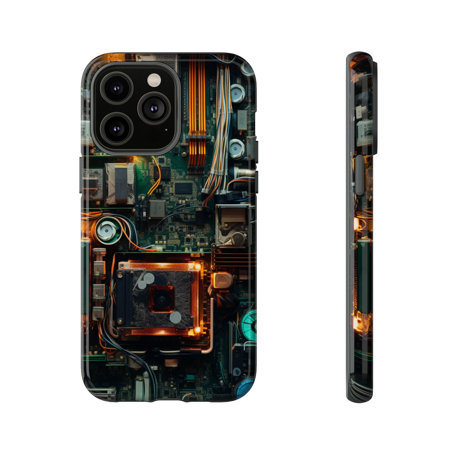 Circuit Board Themed Tough Phone Case