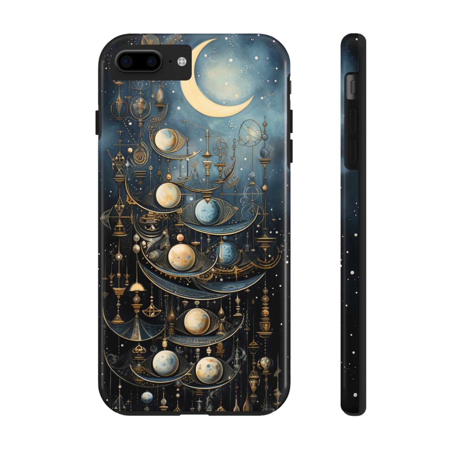 Esoteric Art Nouveau Moon Phases iPhone Case | Embrace the Mystical Beauty of Lunar Transitions