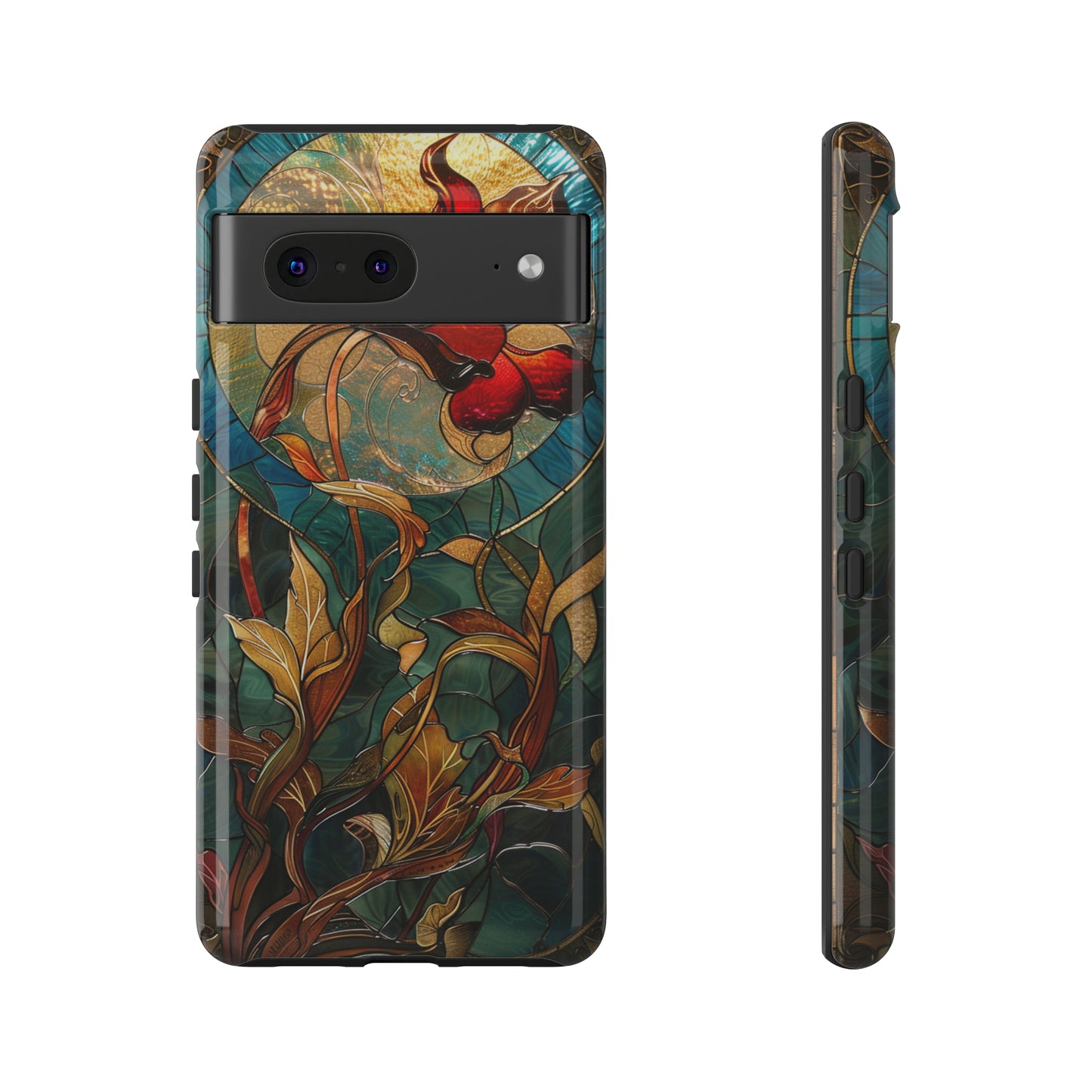 Art Nouveau Floral Full Moon Phone Case