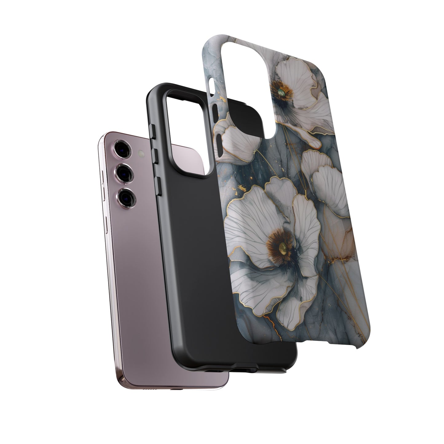 Flowers and Gold Phone Case