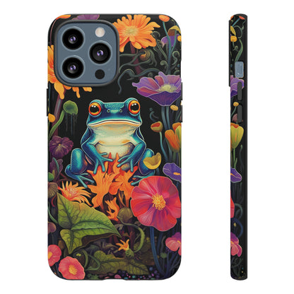 Floral Frogs Elegance Phone Case for Google Pixel, iPhone & Samsung Galaxy