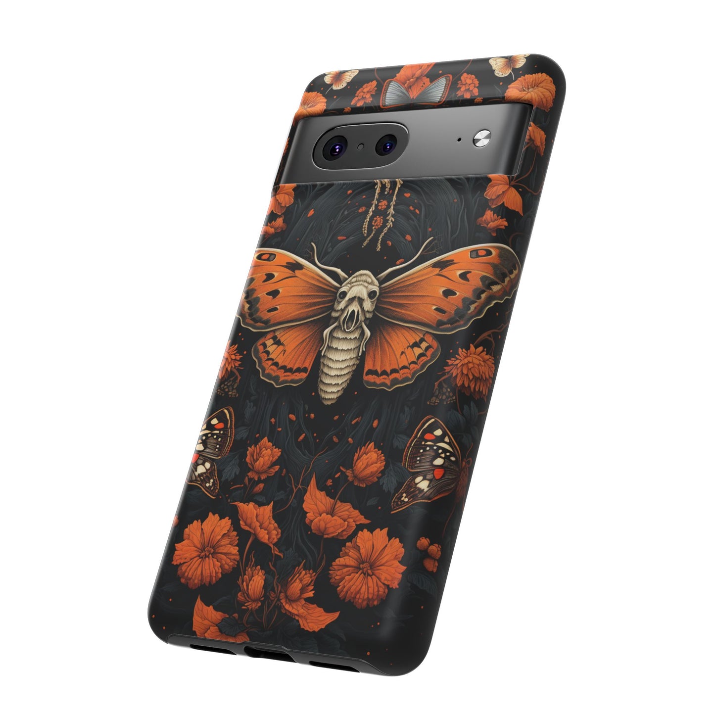 Eerie Elegance Halloween Goth Moth Phone Cover