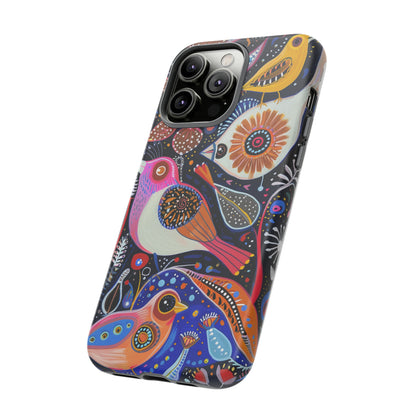 Mexican Style Bird Painting Phone Case