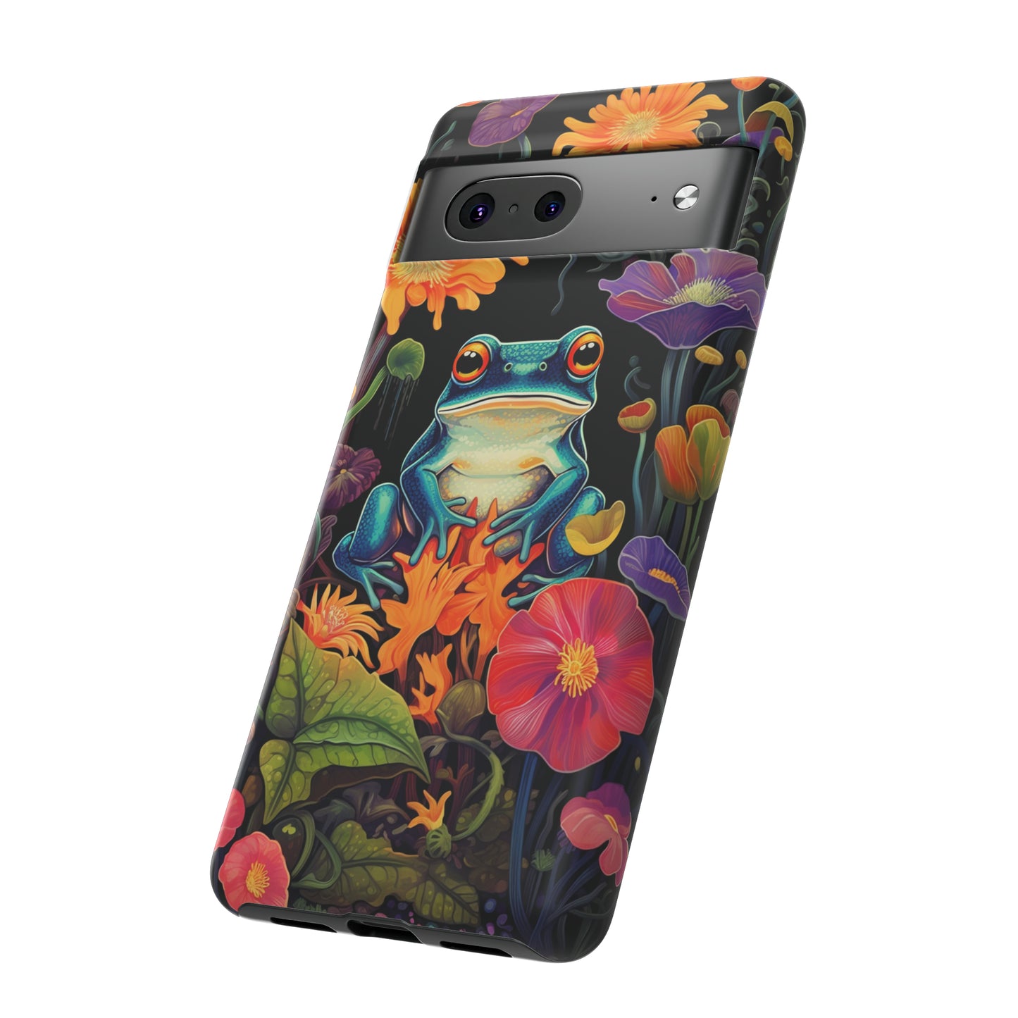 Floral Frogs Elegance Phone Case for Google Pixel, iPhone & Samsung Galaxy