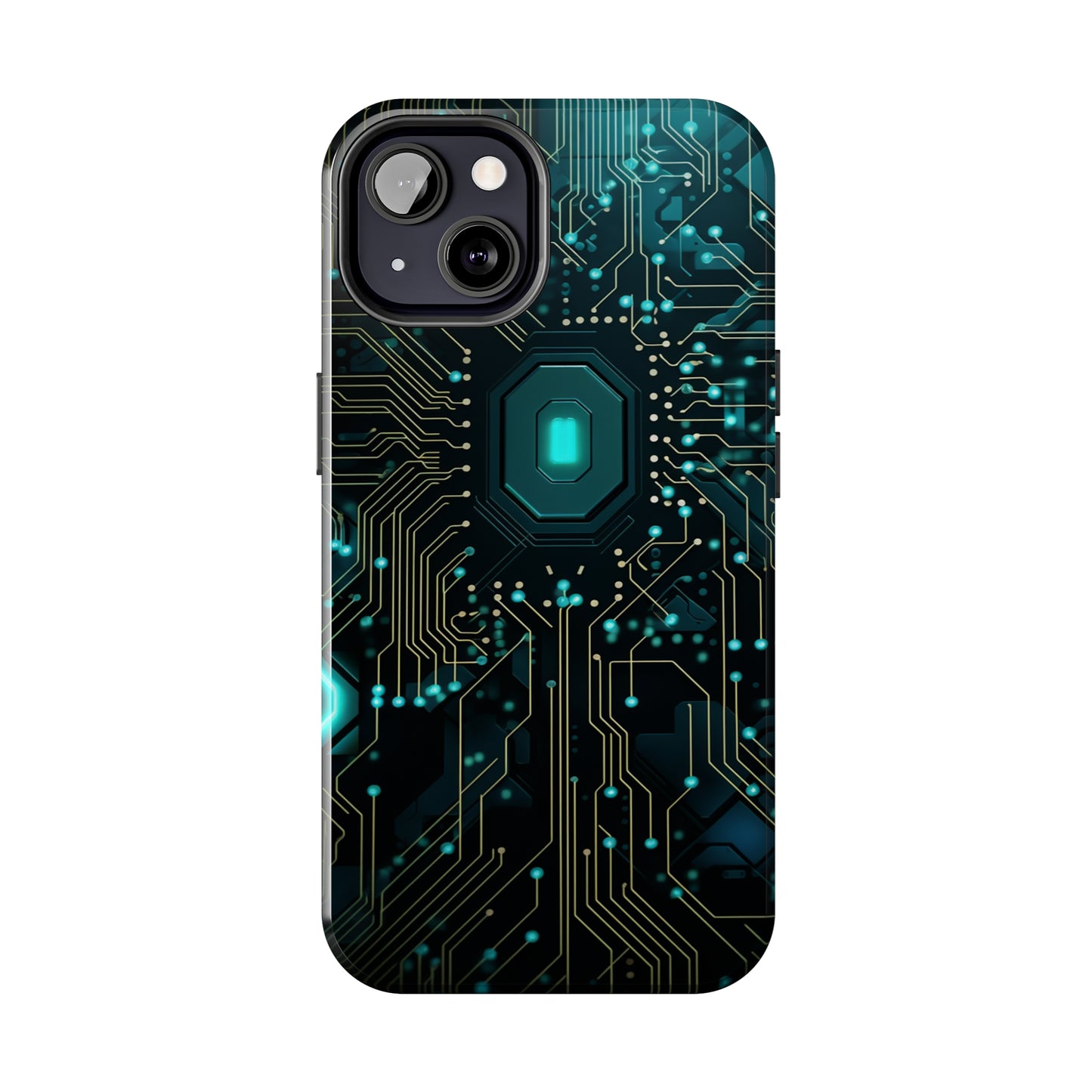 Neon Nexus: Cyberpunk Circuit Board | Futuristic Tech-Inspired iPhone Case