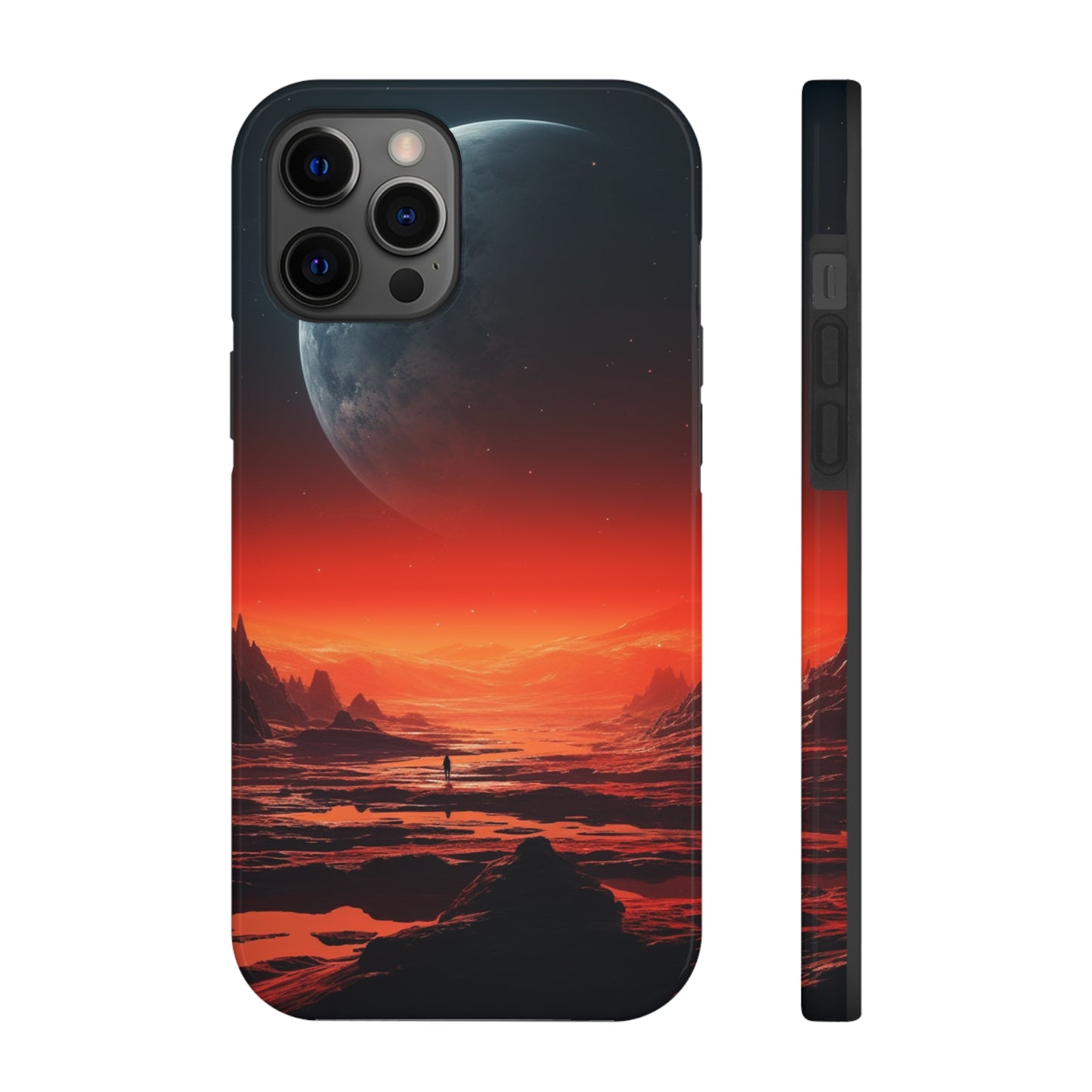 Space Alien Planets Tough iPhone Case | Explore Extraterrestrial Worlds with Futuristic Design and Reliable Protection