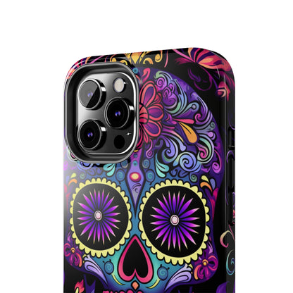 Sugar Skull iPhone Case | Dia de los Muertos Tough Case for iPhone 11, 12, 13