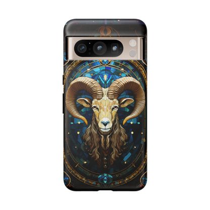 Aries Astrology Stained Glass Design Phone Case