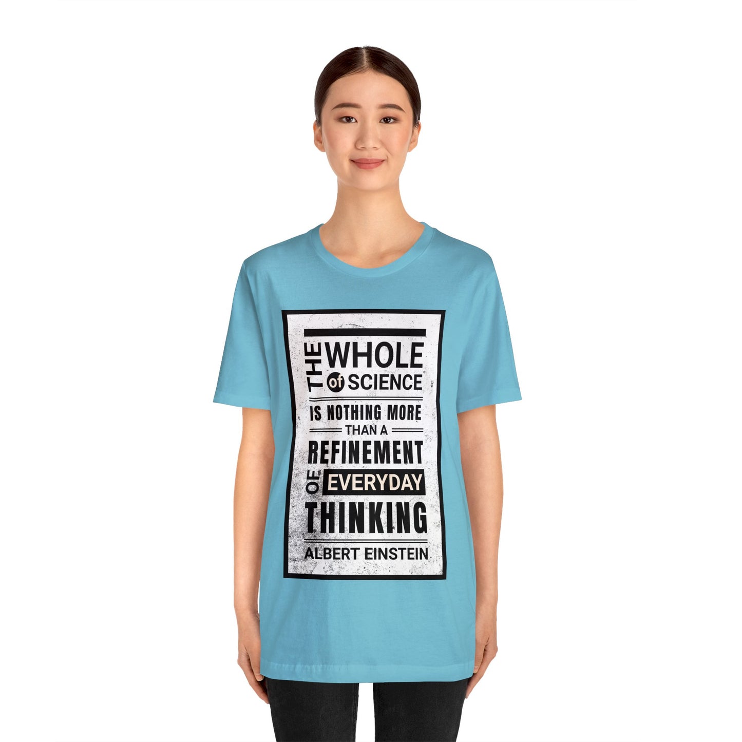 Albert Einstein T-shirt Quote Tee - Unisex Cotton Shirt with Inspirational Science Message