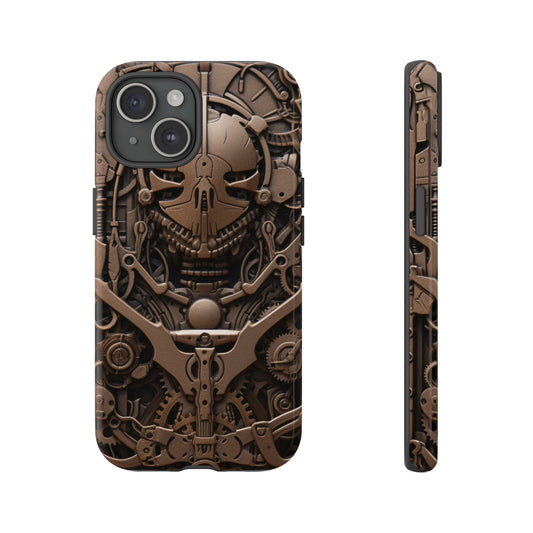 Biomechanical horror art iPhone 15 case