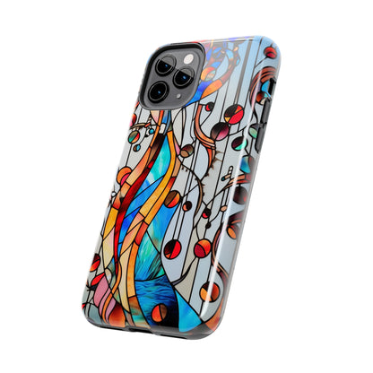 Golden Era Elegance: Art Deco Stained Glass iPhone Case | Vintage Glamour in Modern Protection