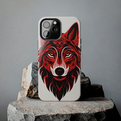 Mystic Echoes: Native American Tribal Wolf | Cultural Heritage iPhone Case