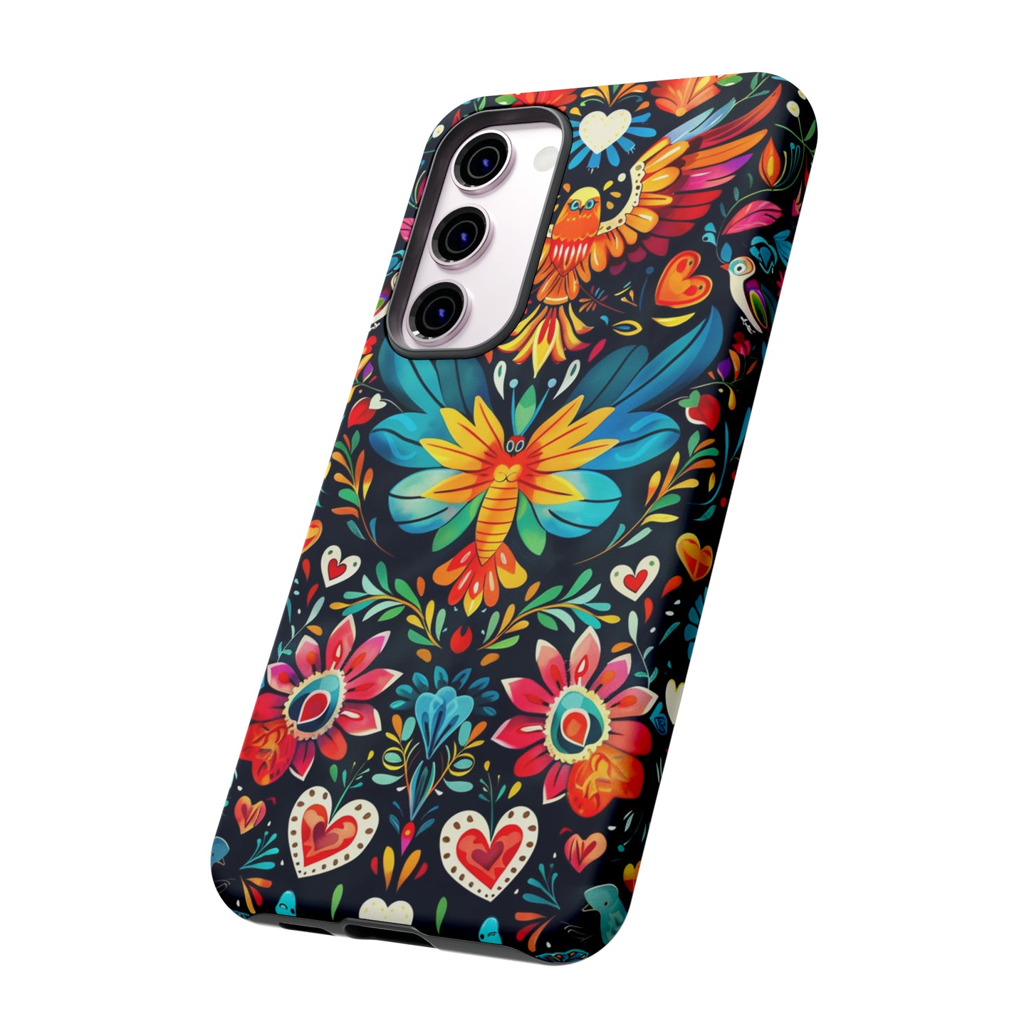 Floral Explosion Magic Hearts Phone Case