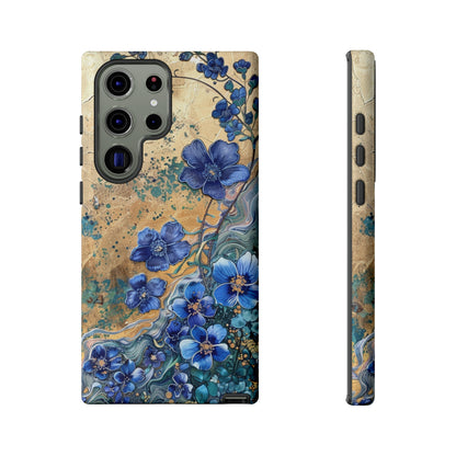 Forget Me Nots Vintage Color Splash Floral Design Phone Case