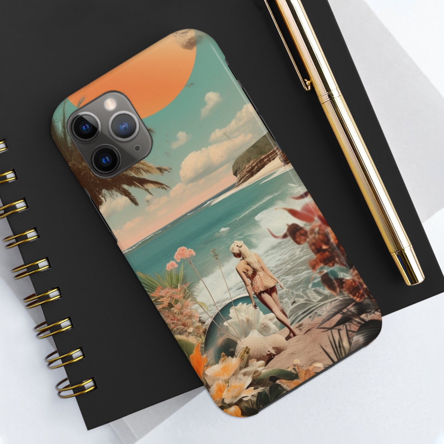 A Day at the Beach iPhone Tough Case | Embrace the Serenity of Coastal Living with Reliable Protection