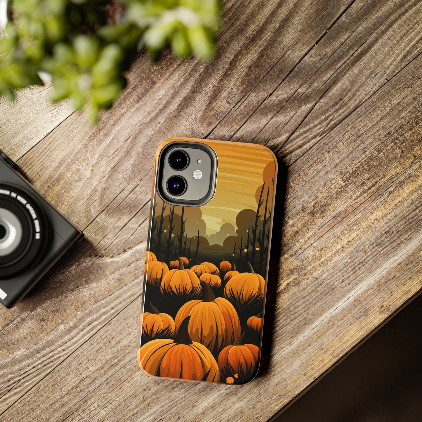 Halloween Fall Pumpkins iPhone Case | Embrace the Spooky Autumn Vibes