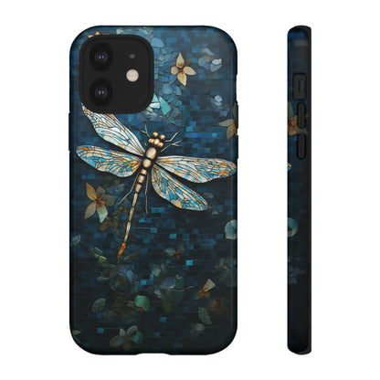 Vintage Mosaic Style Dragonfly