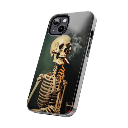 Smoking Skull iPhone Case | Edgy Style with a Mysterious Vibe for iPhone 11, 12, 13, 14, SE 2020 & Mor