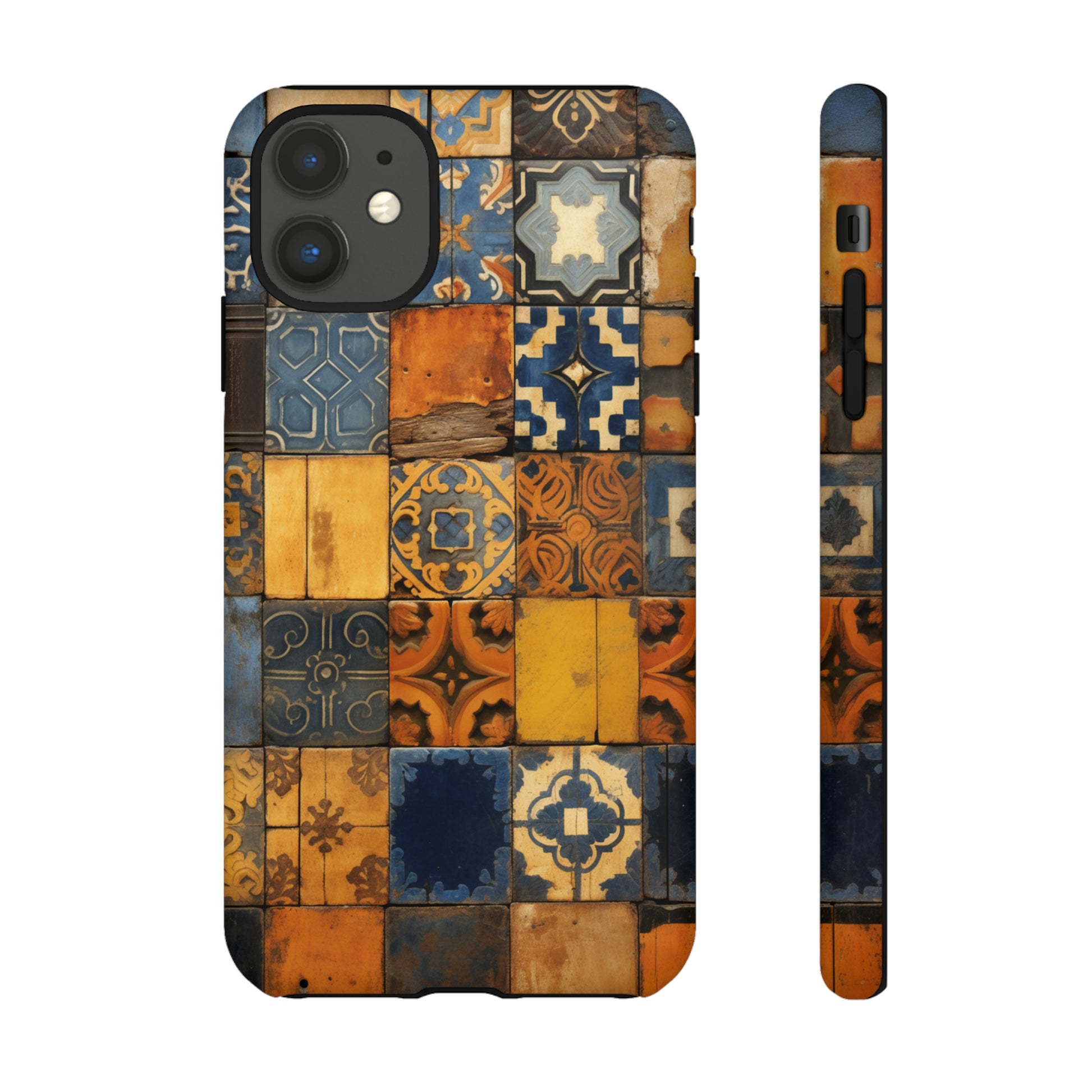 Tile art cover with Moroccan culture flair for iPhone 12