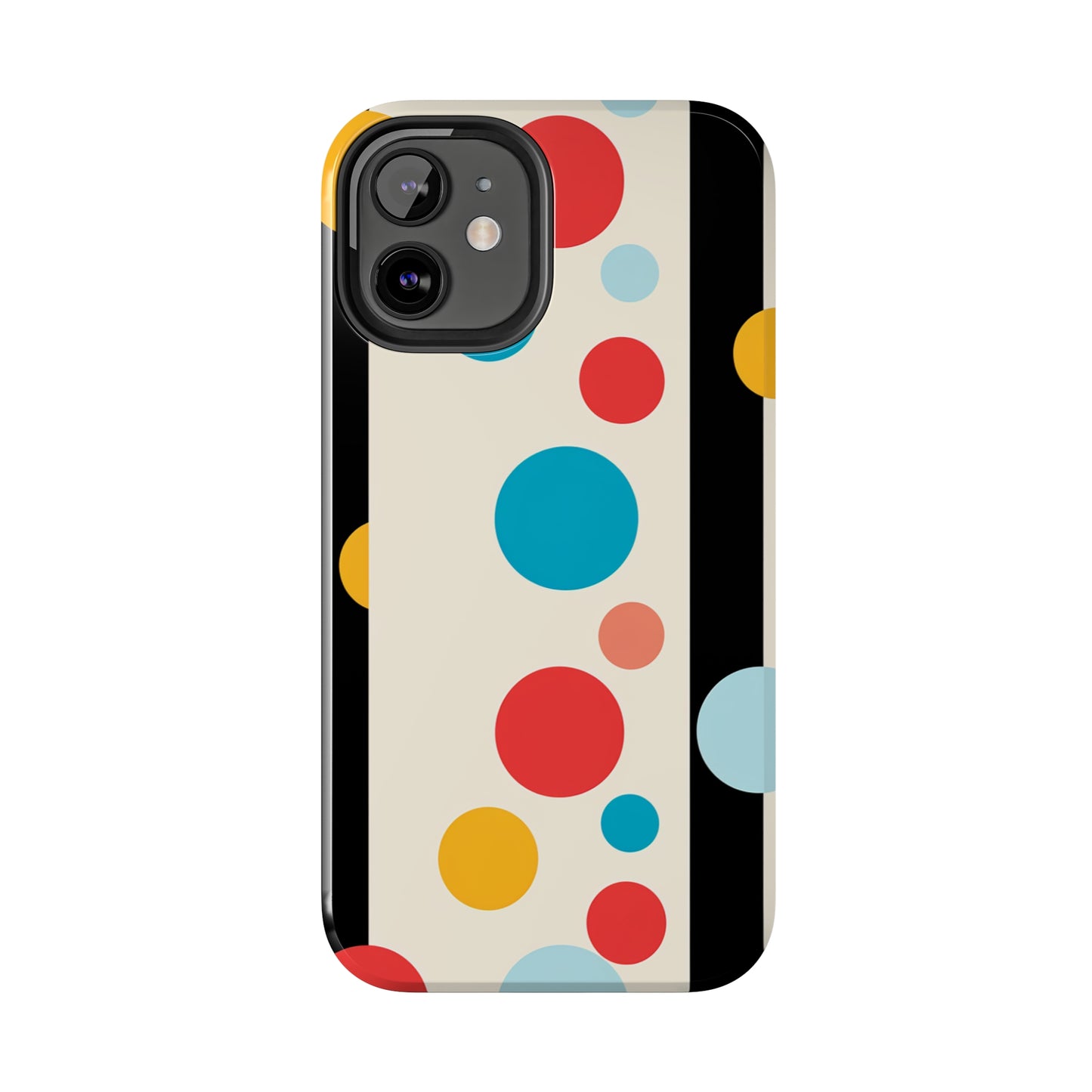 Classic Meets Creative: Abstract Polka Dots Tough Case for iPhone