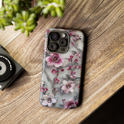 Coquette Aesthetic Floral Art iPhone 12 Case