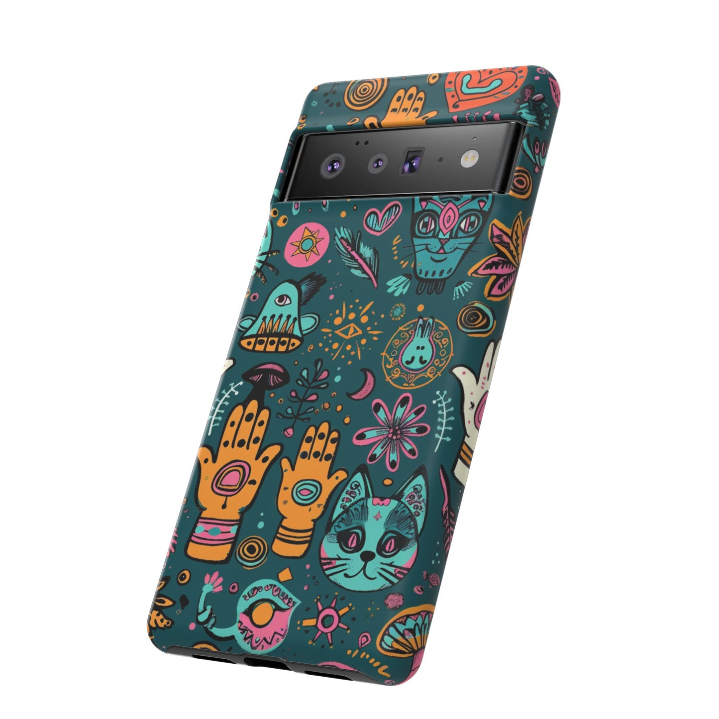 Kabbalistic Kitty Talisman Collage Phone Case